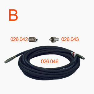 Set tubo ad alta pressione B 12 metri